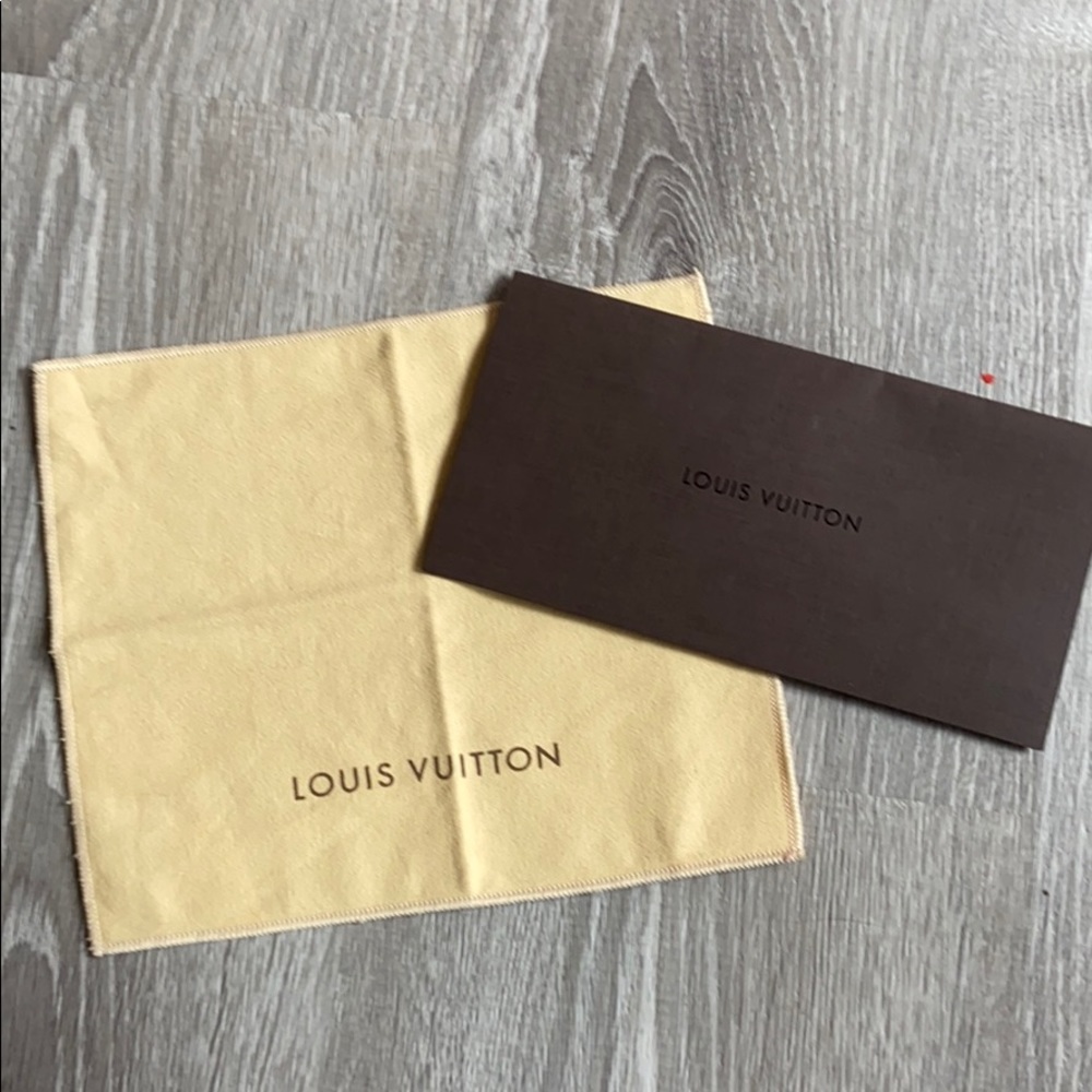 Authentic Louis Vuitton Dust bag, Receipt Folder